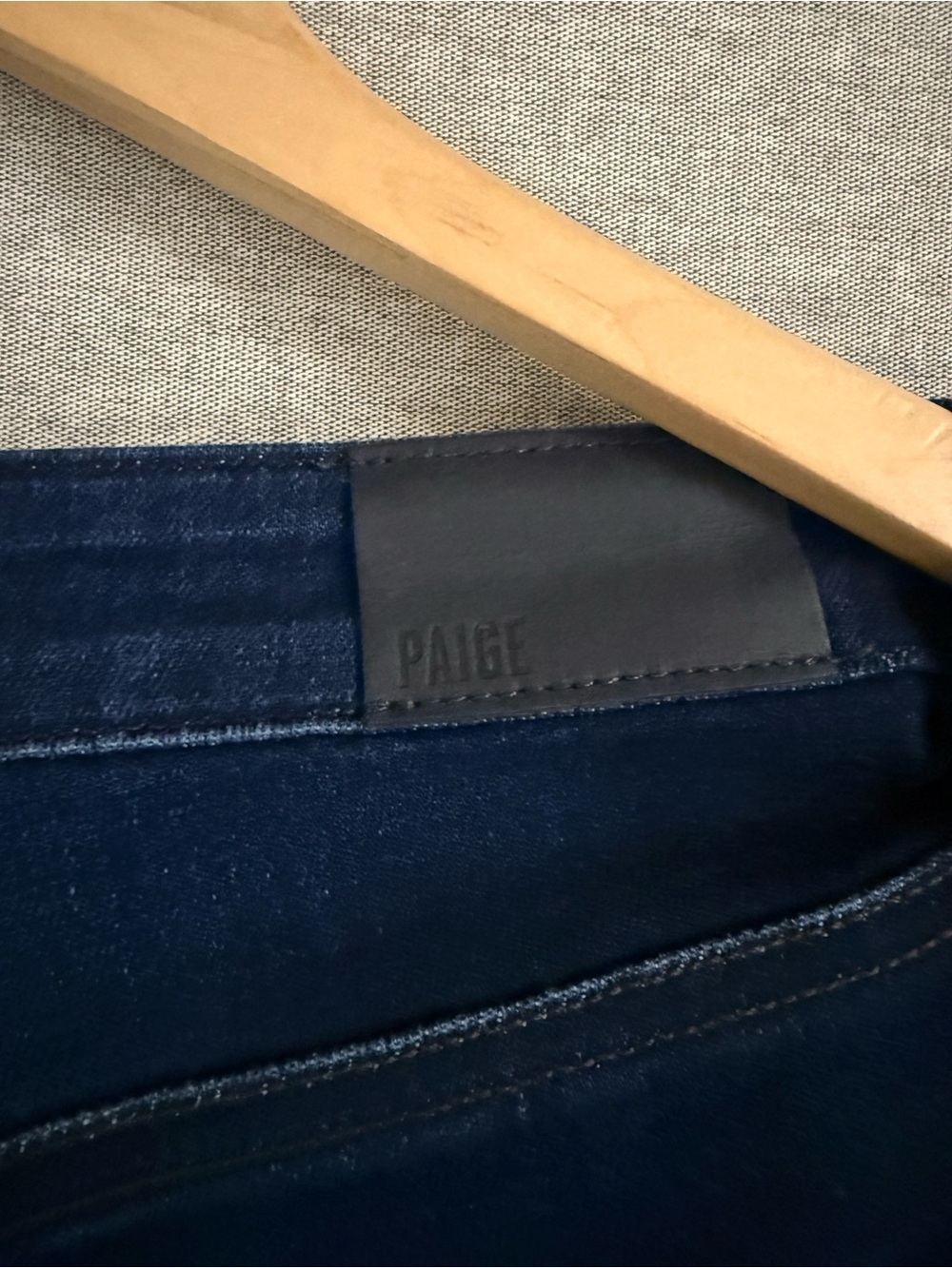 PAIGE ANESSA High-Rise Wide Leg Crop Jeans in Deep Indigo - Picture 5 of 6